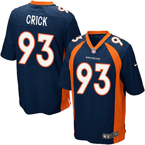 Men's Game Jared Crick Nike Jersey Navy Blue Alternate - #93 NFL Denver Broncos